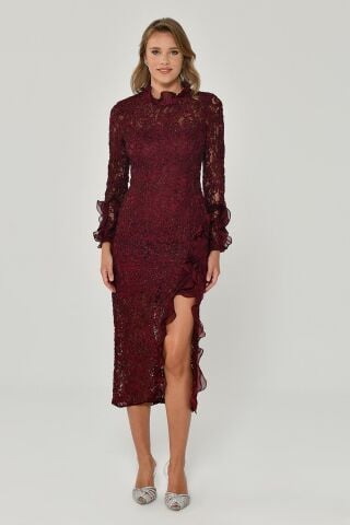 LONG SLEEVE DRESS Slit